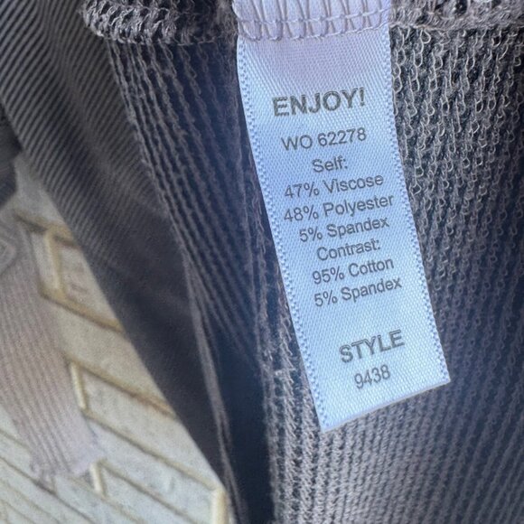 Michael Stars Long Sleeve Cowl Neck Striped Knit Sweater Women's Size OS - Picture 4 of 8